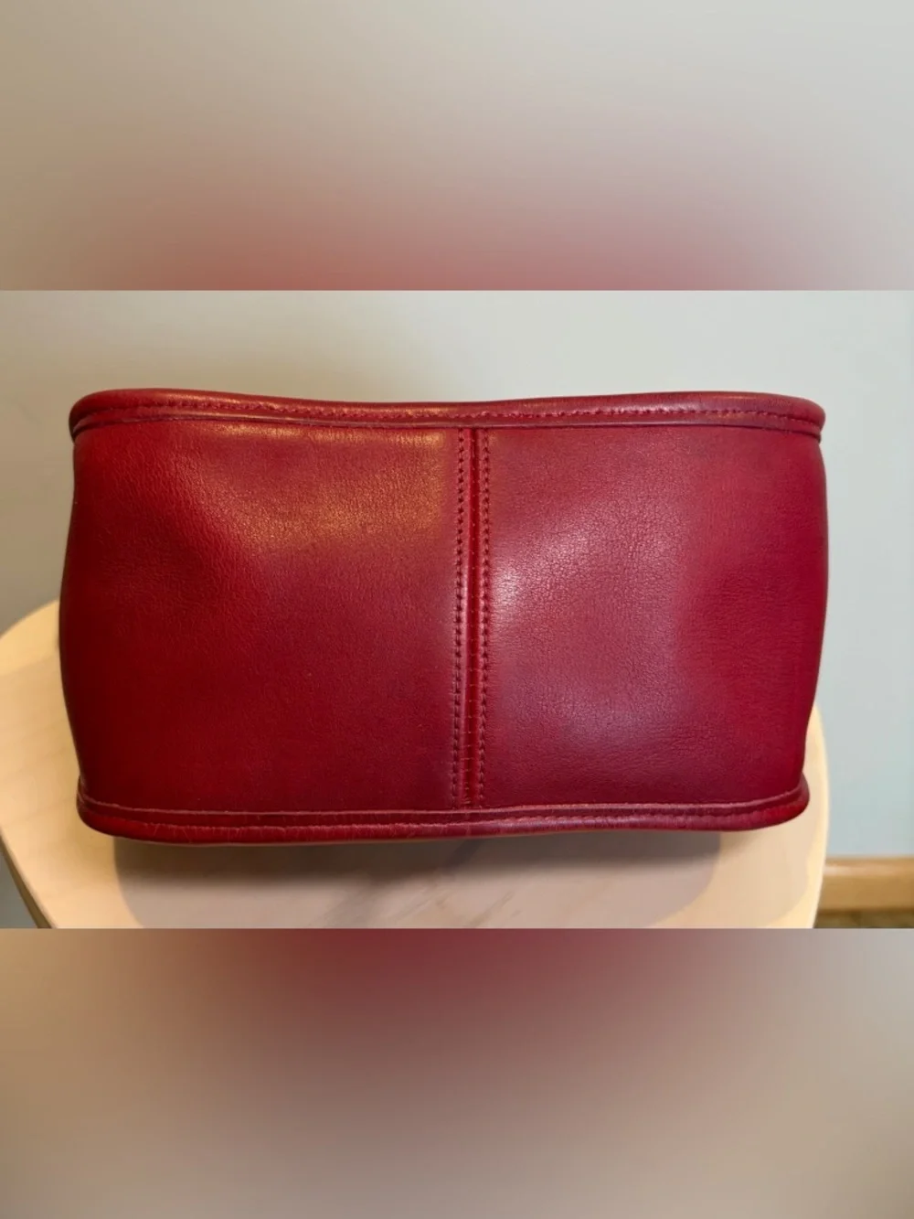 Vintage COACH Red Janice Legacy Zip Red Leather Crossbody 9950 RARE EUC - Picture 12 of 17